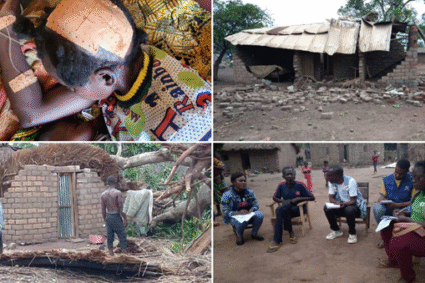 Sud de Kaga‑Bandoro: maisons effondrées, vivres perdus et blessés livrés à eux‑mêmes après les intempéries